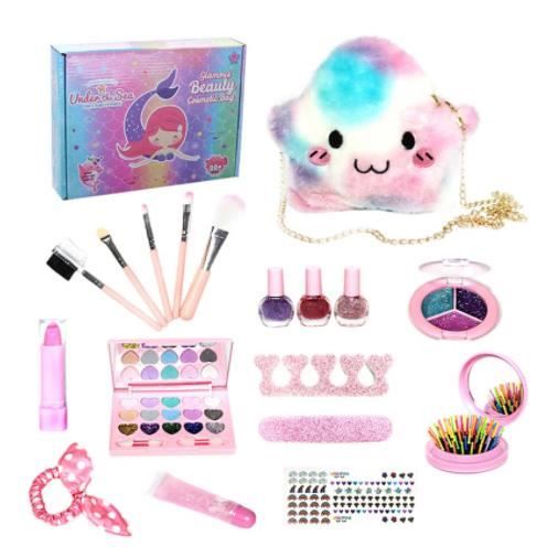 Maquillage Enfant Jouet Filles, Lavable Malette Maquillage Jouet pour  Enfant, Cadeau de Noël Anniversaire pour Les Filles 4-10+ Ans - Cdiscount  Jeux - Jouets