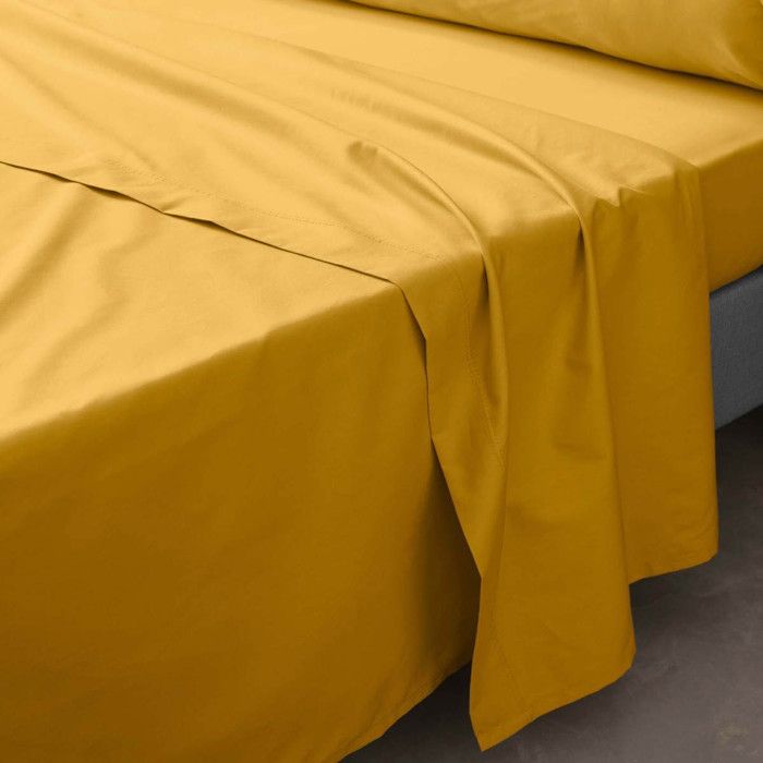 Drap Plat Percaline 240x300cm Curry