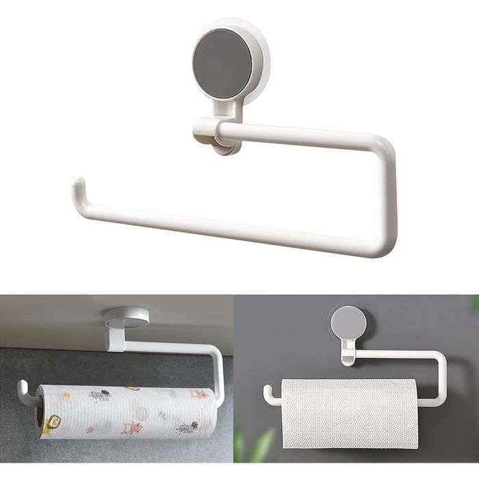 2 Porte-rouleaux De Papier Essuie-tout Muraux En Bois - Installation Par Vis, Gain De Place, Naturel - 10
