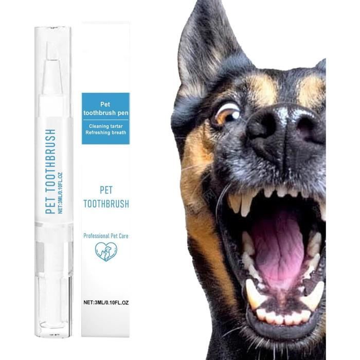 Stylo Brosse À Dents Pour Animaux De Compagnie, Stylo Nettoyeur De Dents Pour Chiens, Dissolvant De Tartre Pour Chien, Stylo De。