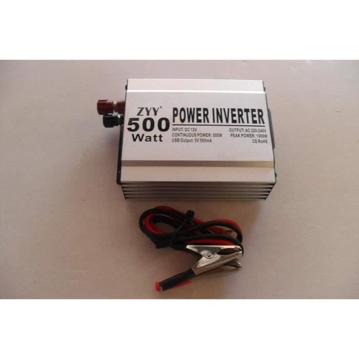 Power Inverter 500, transformateur 12V > 220V