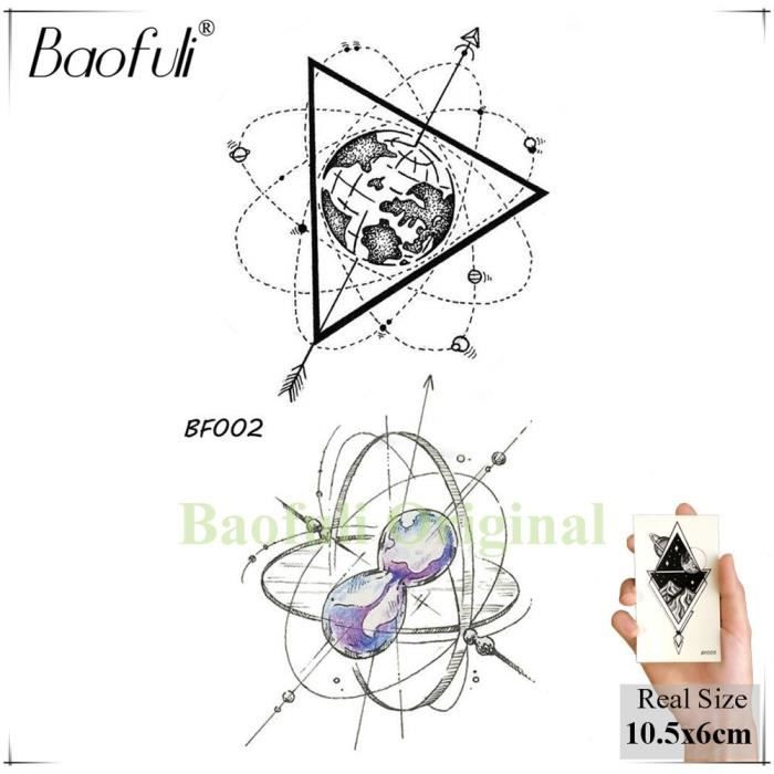 Tatouage Temporaire Vert Clairtransfert Eau Faux Autocollant Croquis Rose Fleur Serpent S étanche Tatto Flash Femme Homme