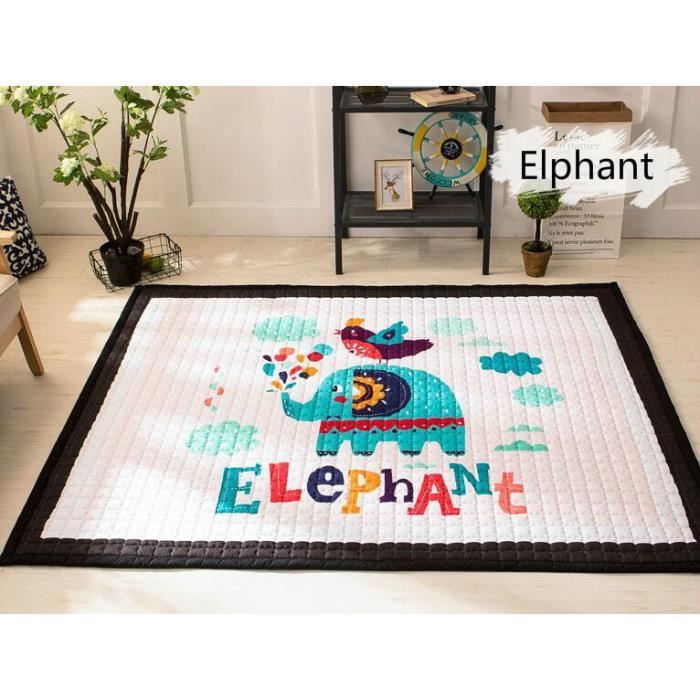 Tapis De Jeu Bebe Grand Bebe Des Gamins Rampant Tapis Rectangle Jouer Mats Animal Modele Pour Vivant Chambre 195 X 145 Cm Elephant Cdiscount Maison