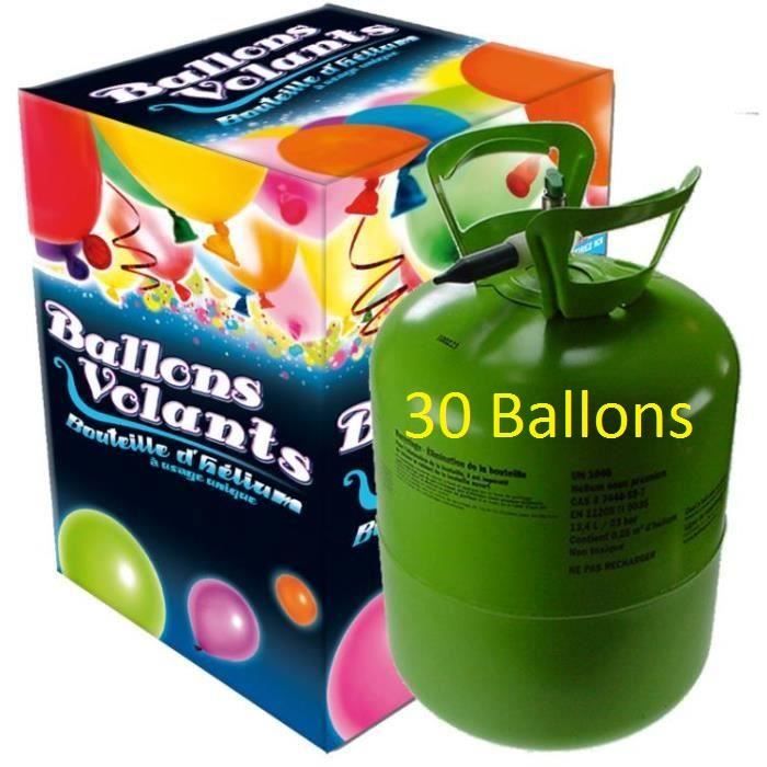 Bombonne d'hélium pour 30 ballons 0,25m3