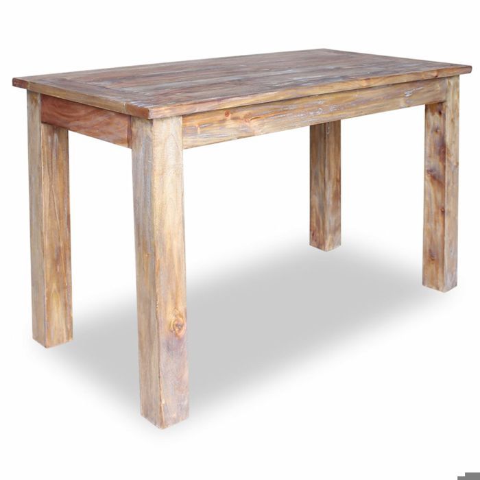 Table de salon salle à manger design Bois de récupération 120 x 60 x 77 Table de salon salle à manger design Bois de récupération 120 x 60 x 77