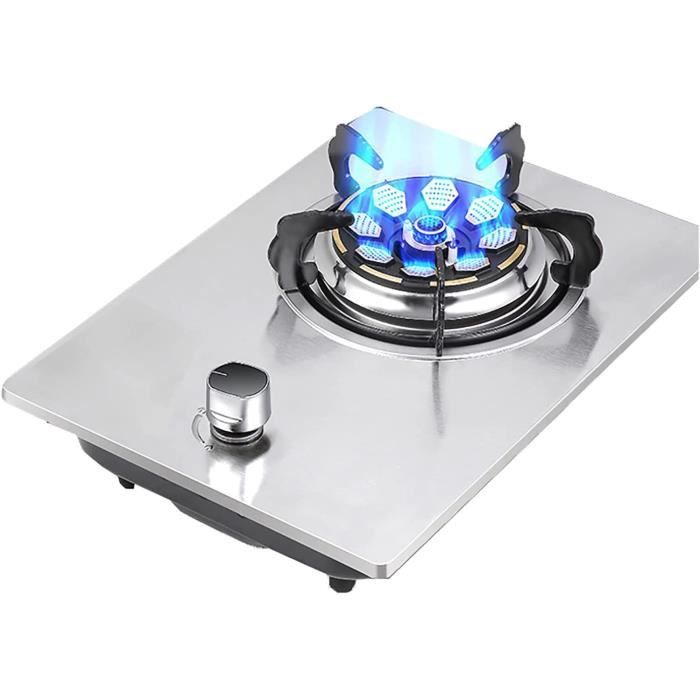 Plaque De Cuisson à Gaz 5 Feux Avec Planches De Placement - Autoportante, Allumage Manuel, Pour NG/GPL - Usage Intérieur/extérieur - 12