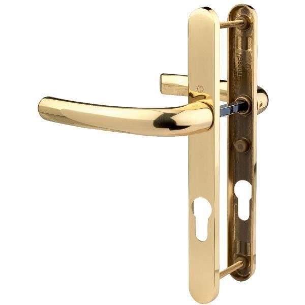 Serrure de poignée de porte d'entrée en or avec clé serrure de porte  intérieure poignée de porte ronde porte d'entrée en laiton