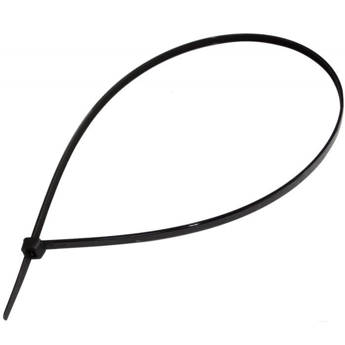 AERZETIX 100 Collier de Serrage 200mm 2.5mm Fixe-Tube Cables Faisceau Blanc avec Plaque Platine didentification C41913 