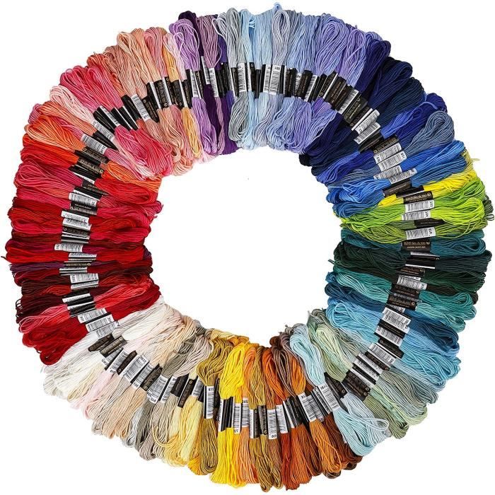 Lot De 11 écheveaux De Fil à Broder Métallique Pour Point De