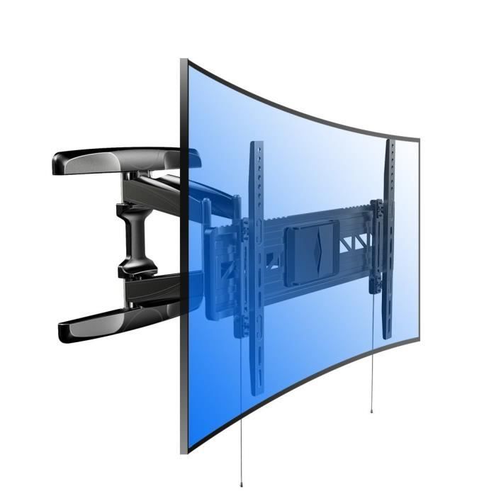 Fleximounts CR1 Support pour /écran incurv/é Support Mural pour Les /écrans Plats et incurv/és pour UHD OLED 4k Samsung LG Vizio etc TVs de 32-65 Pouces