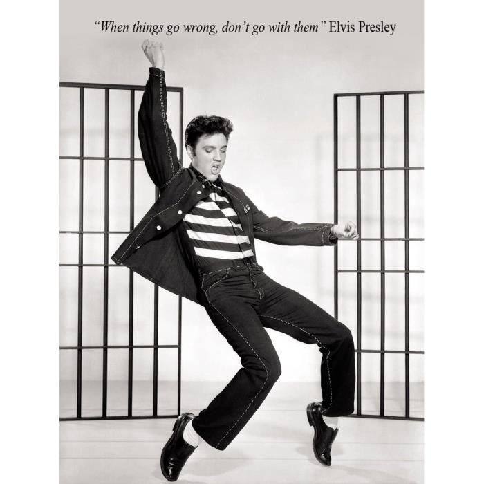 Decoration Murale Elvis Presley Roi Du Rock Roll Emblematique Citation Plaque En Metal Home Decor x30cm 573 Cdiscount Maison