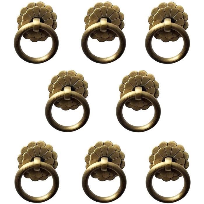 Paire De Poignées De Tiroir En Laiton Style Louis XVI - Anciennes Et D'occasion