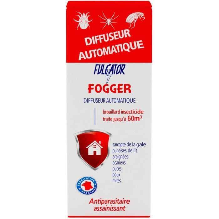 FULGATOR Insecticide FOGGER Antiparasitaire Efficace contre gale