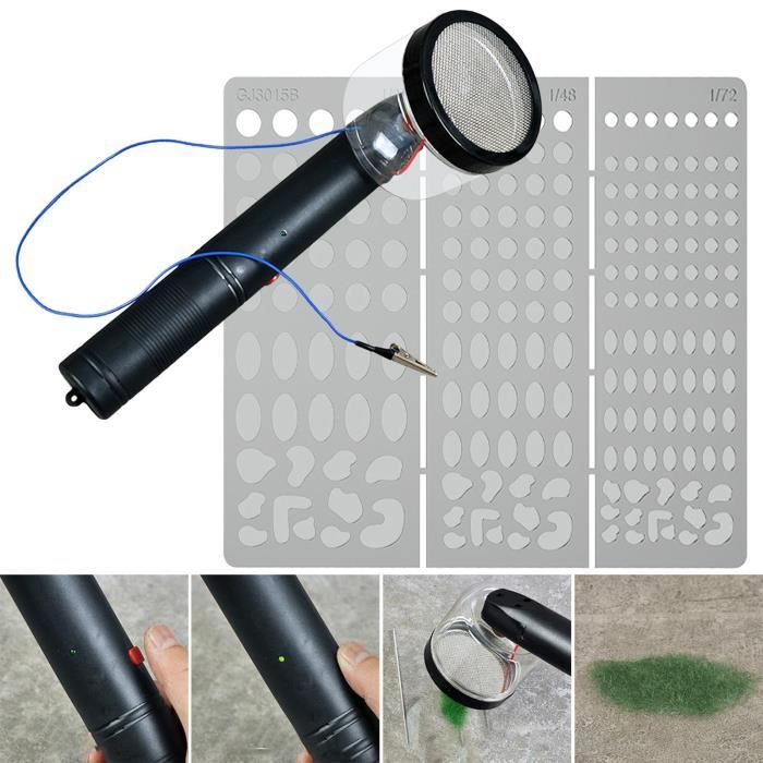 Applicateur D'Herbe Électrostatique 2.0 – Machine De Flocage Miniature Pour Scènes Et Maquettes Réalistes
