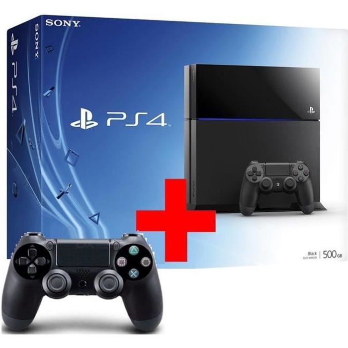 PS4 500 GO + 2EME MANETTE - Reconditionné Sony sur Cdiscount Seconde Vie