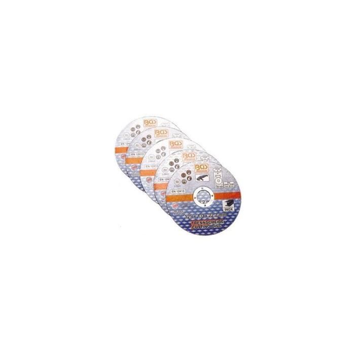 Disque à couper pour acier inoxydable Ø 125 x 1,0 x 22,2 mm |5 pièces