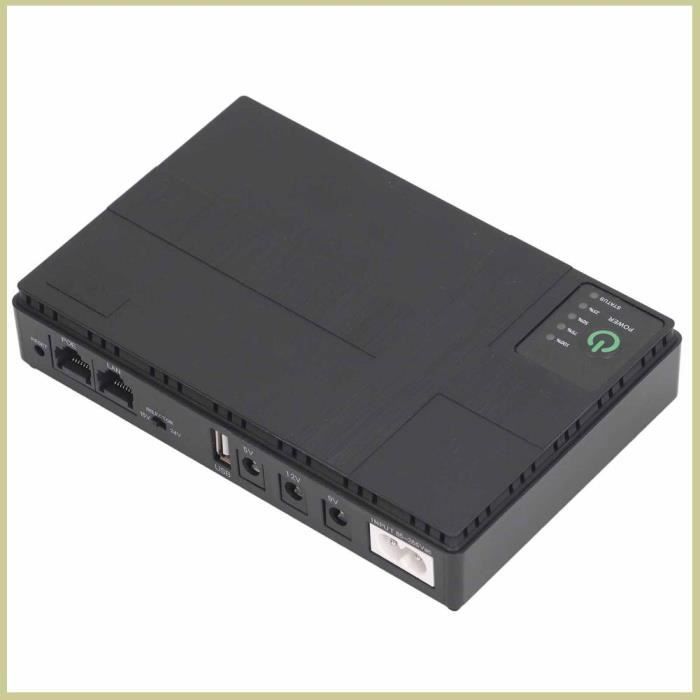 Cocosity UPS Mini DC 10400mAh 5V 9V 12V 2A POE 15V 24V 1A Batterie Rechange