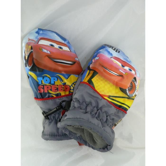 Gants de ski enfant, moufle Cars Disney gris, 2/3 ans - Cdiscount