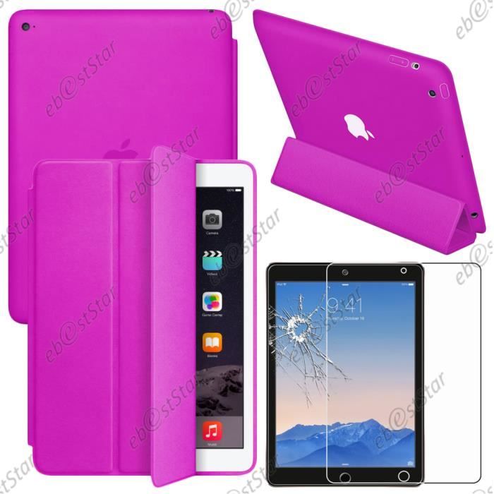 EbestStar Cover Slim In Pelle PU Con Supporto Per IPad 9.7 (2018/2017), Pro 9.7 (2016), Air 1/2 - Custodia Smart Case Con Funzione Standby, Nero