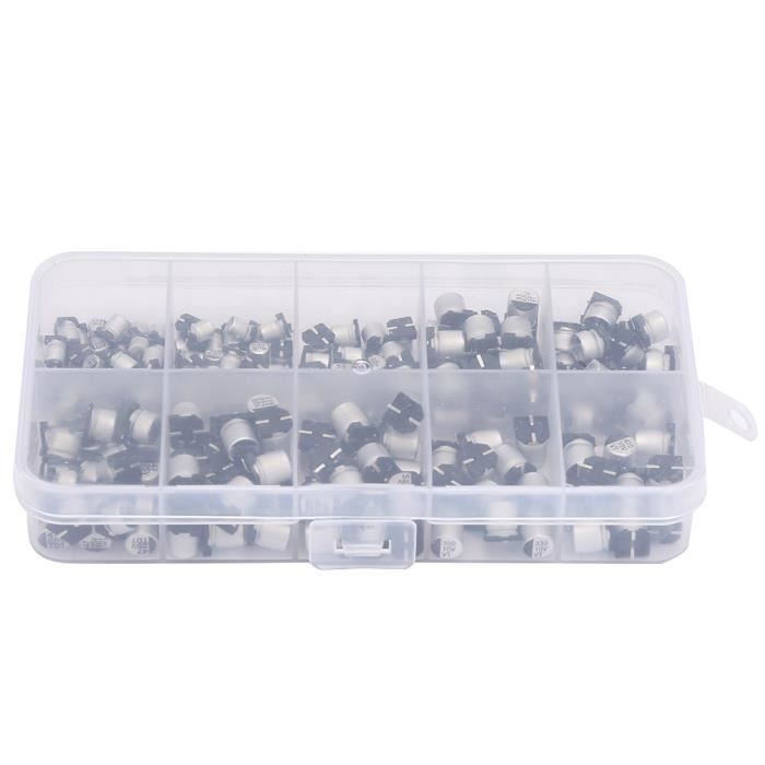 Lot De 10 Condensateurs électrolytiques 220uF 50V 105°C – Neuf Sous Emballage