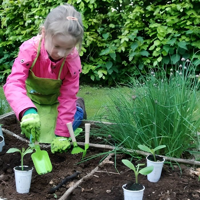 Set Outils Jardin Verts - ESSCHERT DESIGN - Pour Enfant - Vert - Mixte - A partir de 4 ans