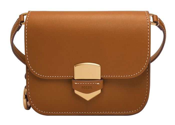 FOSSIL Sac a epaule bandouliere brun clair pour femme Lennox Flap Crossbody S Saddle 231870 brun clair Cdiscount Bagagerie Maroquinerie