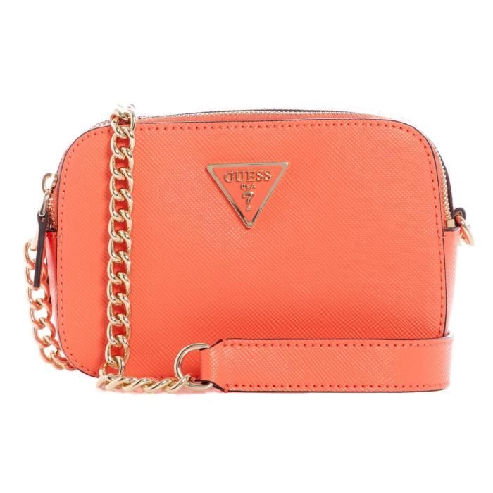 Sac à épaule GUESS Meridian Flap Crossbody Bag - Coral - Neuf Avec étiquettes