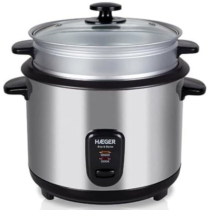 Haeger Dream Rice Cuiseur à Riz En Acier RC-18L.002A