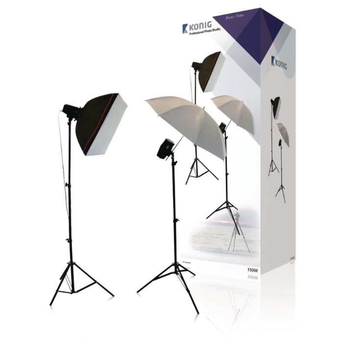KONIG KNSTUDIO91N Kit Photo Studio semiprofessionnel Cdiscount Appareil Photo