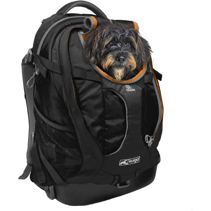 Meilleurs prix pour Kurgo - Sac à dos de transport pour petits chiens et chats, G-Train, fond imperméable - noir