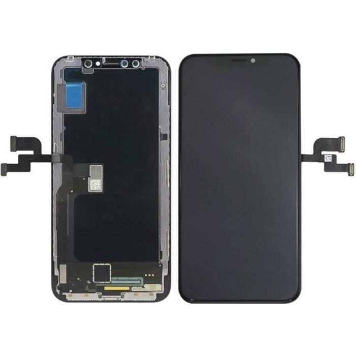 Écran LCD IPhone 12 - Vitre Tactile Incell Sur Châssis Noir, Kit Remplacement Sans Outils