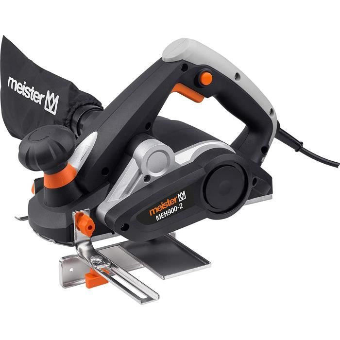Rabot MEISTER - 900W - Idéal pour décapage et redressement de bois massifs - Profondeur de rabotage jusquà 3mm