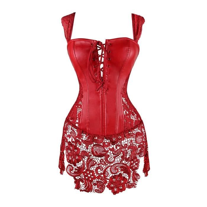 robe corset rouge