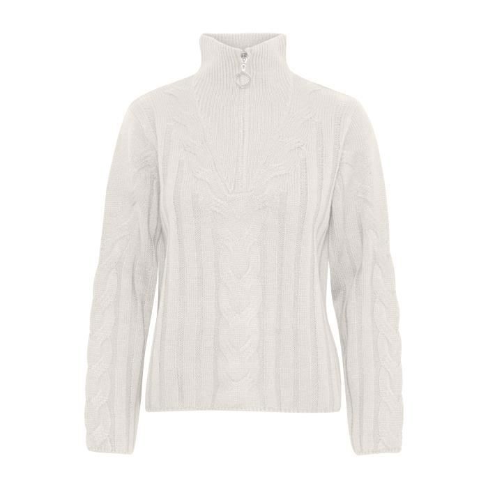 Pull demi online zippé femme