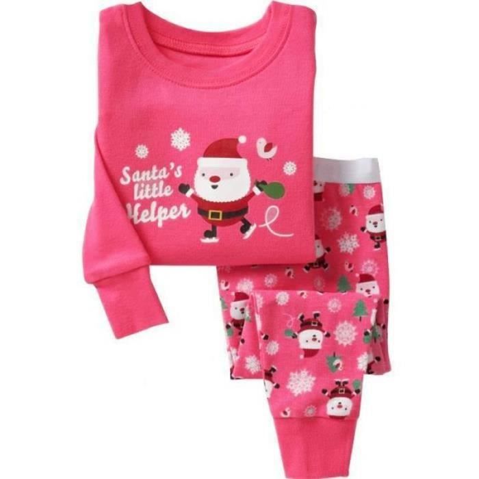 Ensemble De Pyjama Pour Filles A Manches Longues Et Col Rond. -W27772Z4