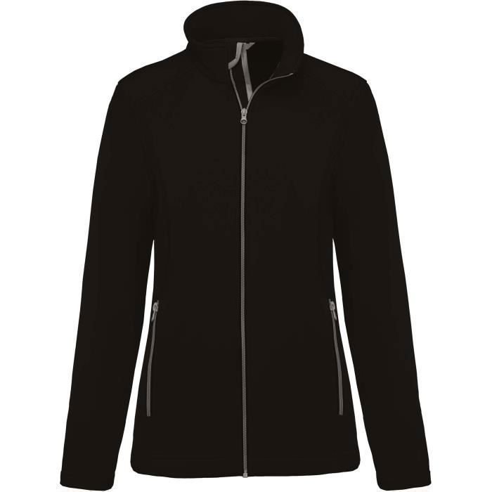 Veste femme - Kariban - Softshell 2 Couches - Noir - Multisport - Coupe cintrée Veste femme - Kariban - Softshell 2 Couches - Noir - Multisport - Coupe cintrée