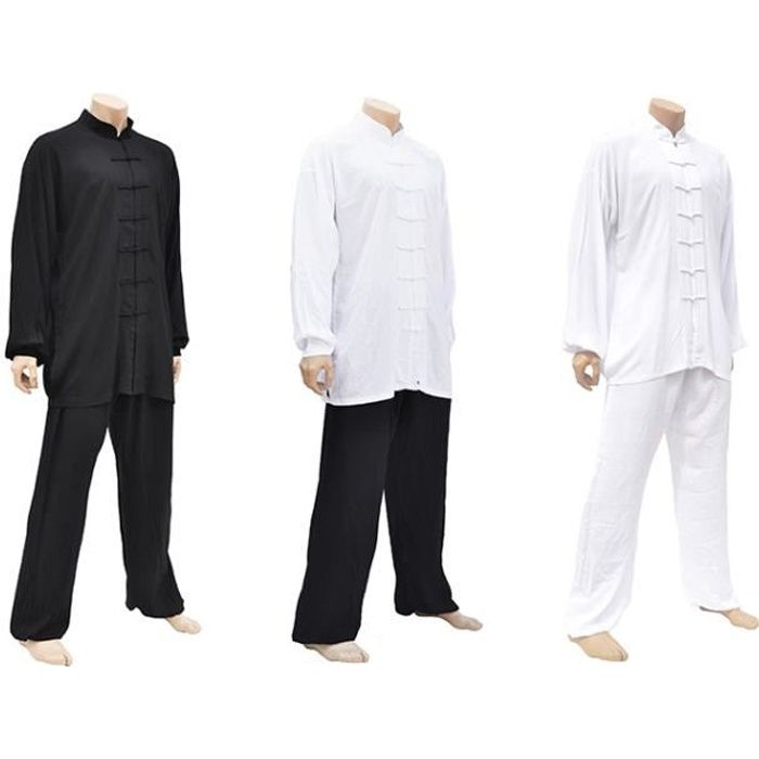 ShenLong Pantalon Kung-Fu Tai Chi - Viscose Et Coton, Léger Et Confortable Pour Arts Martiaux