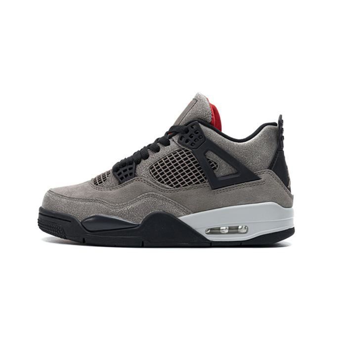 Airs Jordans 4 Retro Chaussures de Basket Pas Cher AJ4 pour Femme Homme  Gris - Cdiscount Prêt-à-Porter