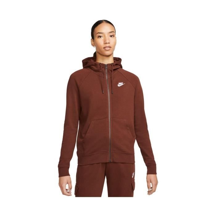 Blouson NIKE Wmns Essential Marron Homme Adulte Marron Cdiscount Pret a Porter