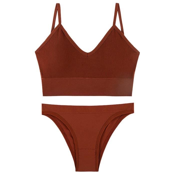 Soutien-Gorge Femme Sans Armature En Coton Respirant - Bralette Confortable Grande Taille Col V Profond, Idéal Allaitement Et Quotidien