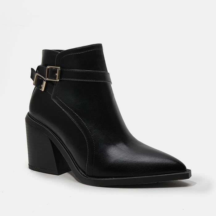 BOTTES PLATES ESKILOOS Vintage En Caoutchouc - Noir, Taille US 8.5 étroite - Doublées, Tige 6.5" - Occasion