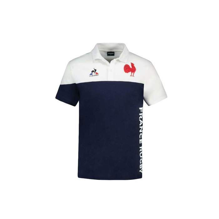 Polo Le Coq Sportif Homme XV de france serie Bleu Coton Bleu