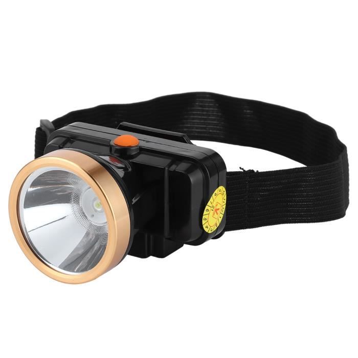 Lampe Frontale LED Camping – 350 Lumens, 10W, Avec Serre-tête Extensible, étanche, Fonctionne Avec 3 Piles AAA (non Incluses)