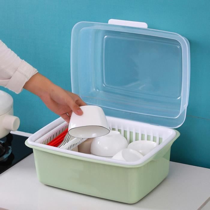 1pc Boite De Rangement Durable Pratique Portable A Clapet Coffre Vaisselle Pour Voyage Exterieurs Pour La Maison Casier A Biberon Cdiscount Puericulture Eveil Bebe