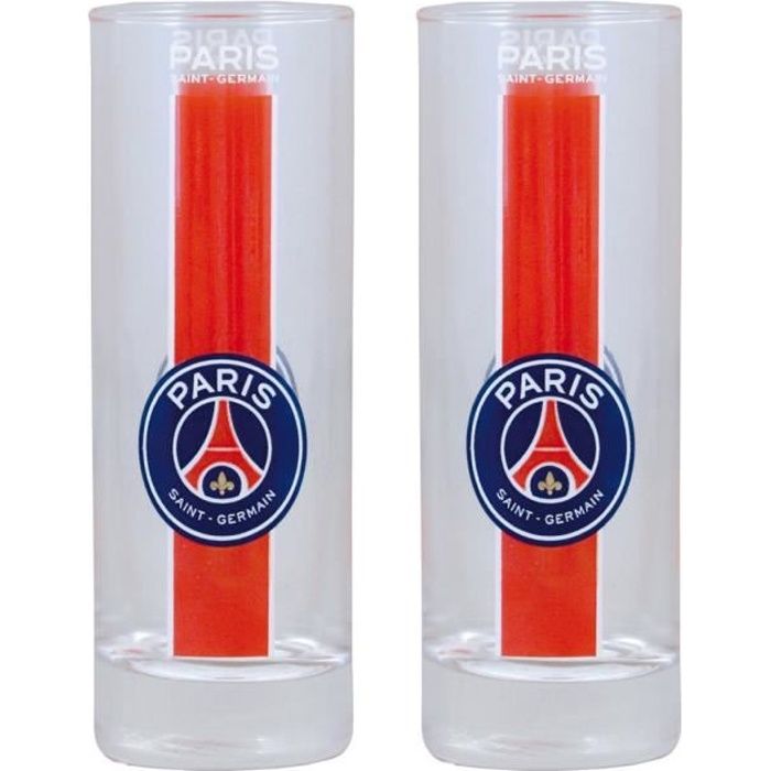 PSG 2 Verres Shooter à Liqueur Collection Officielle Paris Saint-Germain - 80ml