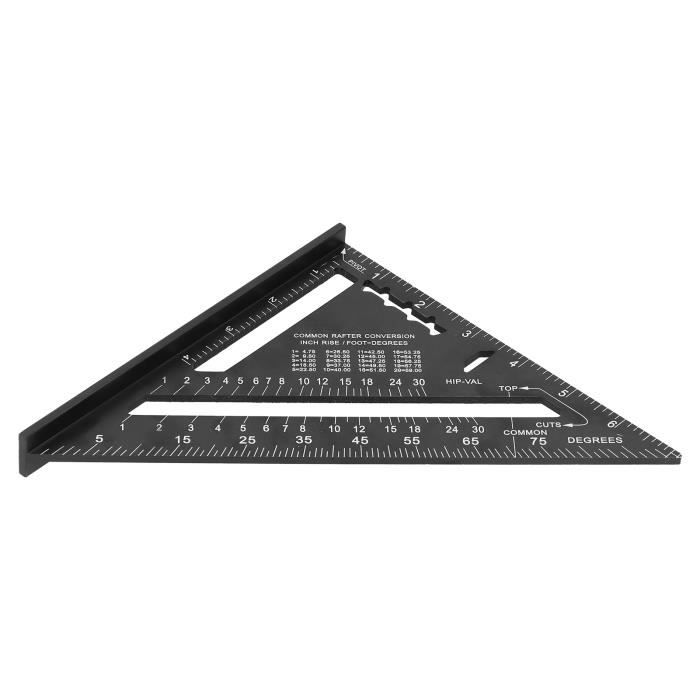 Règle D'architecte Triangulaire En Aluminium Noir Pour Architectes Etudiants Dessinateurs Et Ingenieurs 95983887