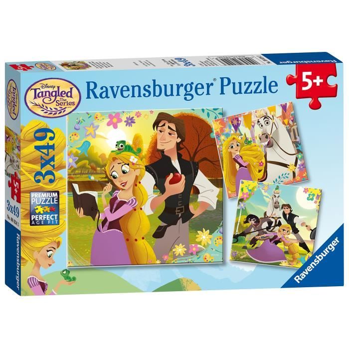 Ravensburger 8024 Disney Tangled Jigsaw Puzzles - 3 X 49 Pièces SY6MB ...
