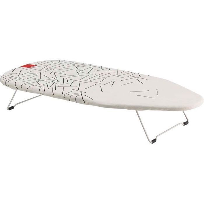 mini table de repassage pliable et peu encombrante Leifheit Planche à Repasser Jeannette table à repasser pour chemises avec surface de 50 x 12 cm 