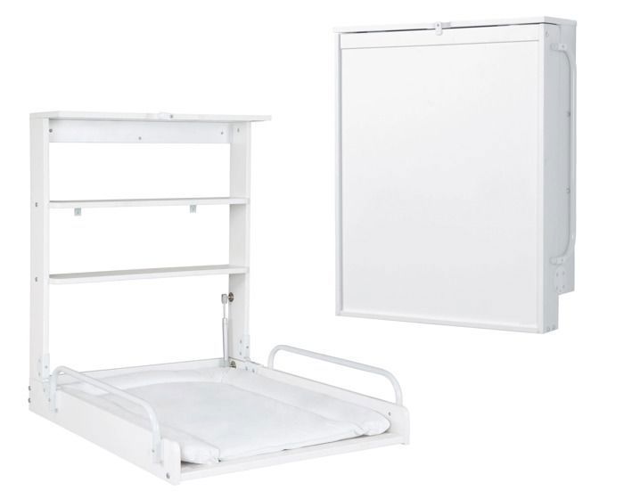 ROBA Table Langer Murale Pliante avec tag res et Matelas