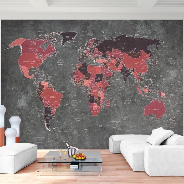 YONGFOTO Tapisserie Vieille Carte du Monde pour Chambre, Carte Géographique Ancienne du Vieux Monde Murale, Couverture Ronde Pirate Atlas Historique